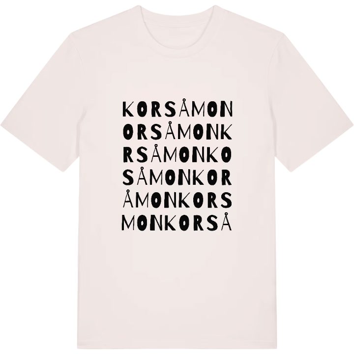 Korsåmon ordlek t-shirt – t-shirt från PinShirt