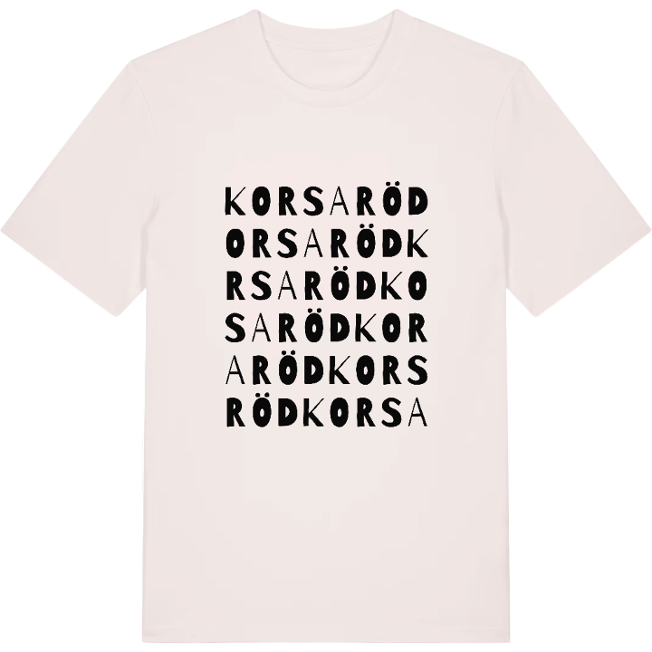 Korsaröd ordlek t-shirt – t-shirt från PinShirt