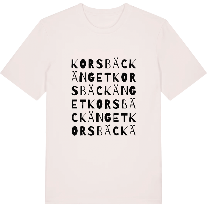 Korsbäckänget ordlek t-shirt – t-shirt från PinShirt