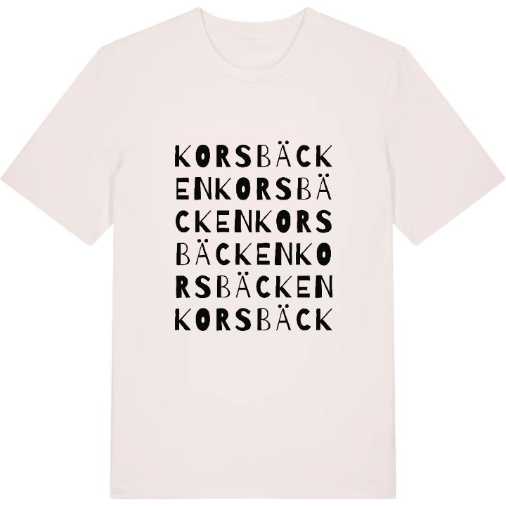 Korsbäcken ordlek t-shirt – t-shirt från PinShirt