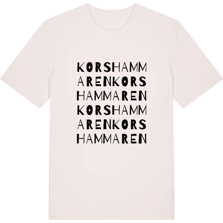 Korshammaren ordlek t-shirt – t-shirt från PinShirt