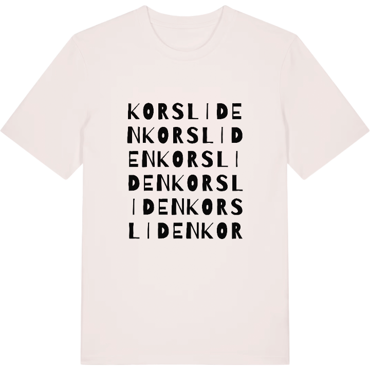 Korsliden ordlek t-shirt – t-shirt från PinShirt