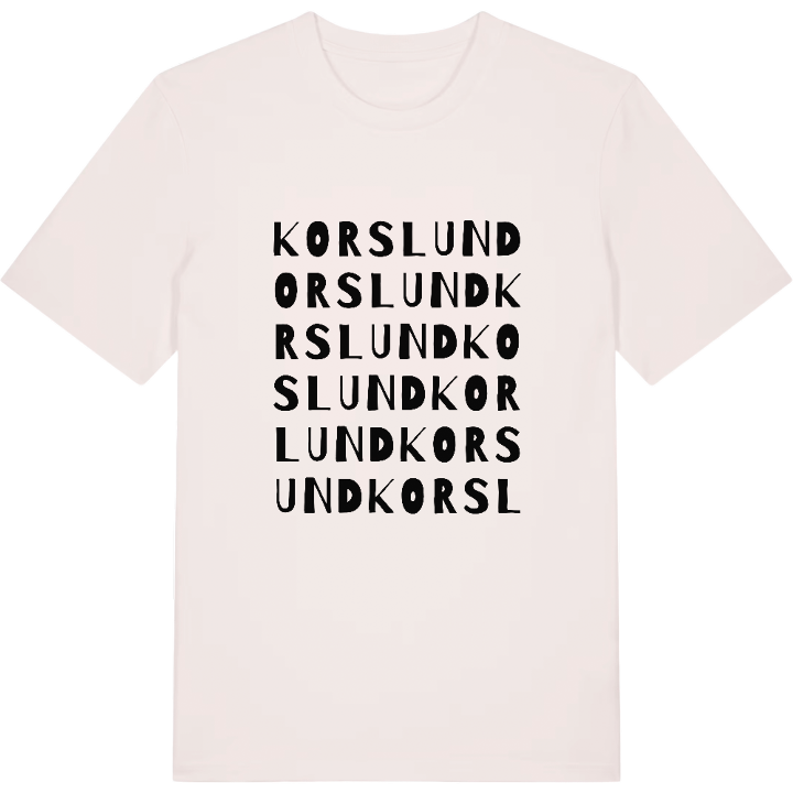 Korslund ordlek t-shirt – t-shirt från PinShirt