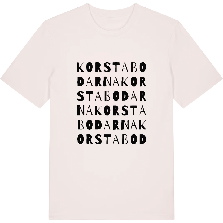 Korstabodarna ordlek t-shirt – t-shirt från PinShirt