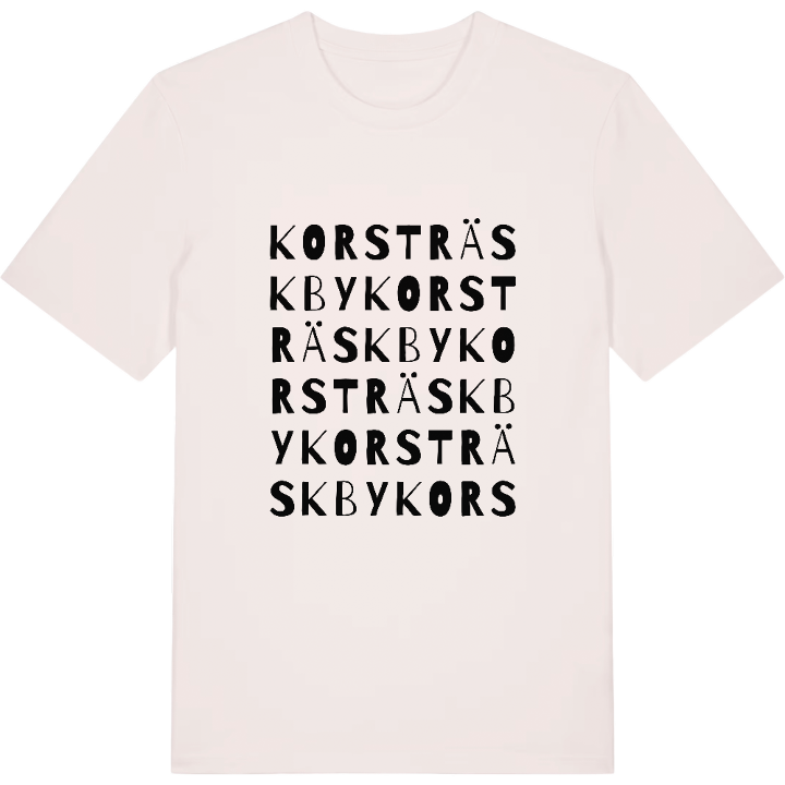 Korsträsk by ordlek t-shirt – t-shirt från PinShirt