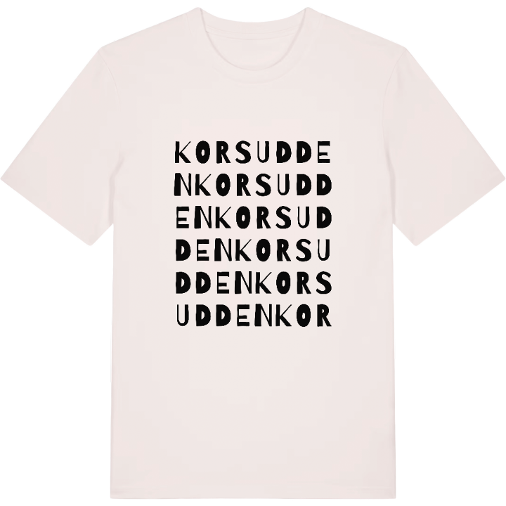 Korsudden ordlek t-shirt – t-shirt från PinShirt