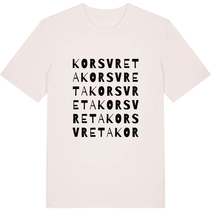 Korsvreta ordlek t-shirt – t-shirt från PinShirt