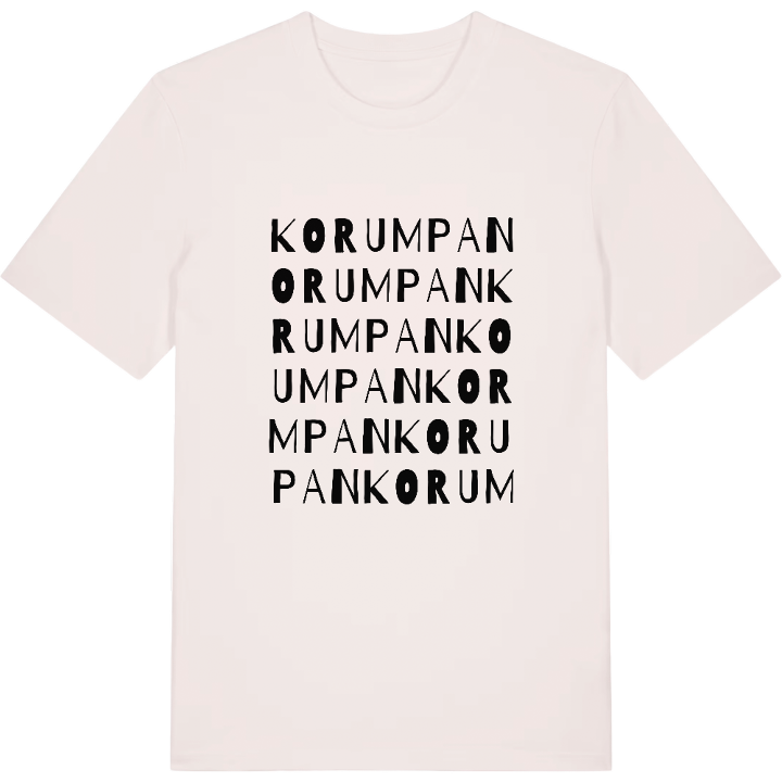 Korumpan ordlek t-shirt – t-shirt från PinShirt