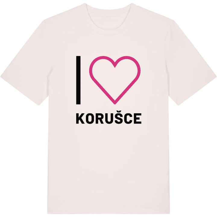 Jag älskar Korušce t-shirt stort tryck – t-shirt från PinShirt