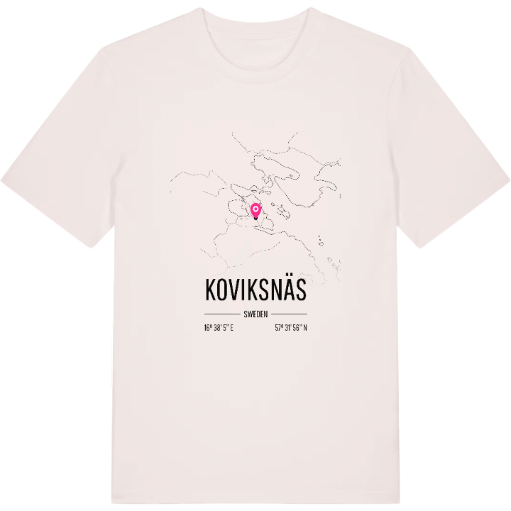 Koviksnäs karta t-shirt – t-shirt från PinShirt