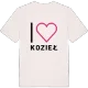Jag älskar Kozieł t-shirt stort tryck