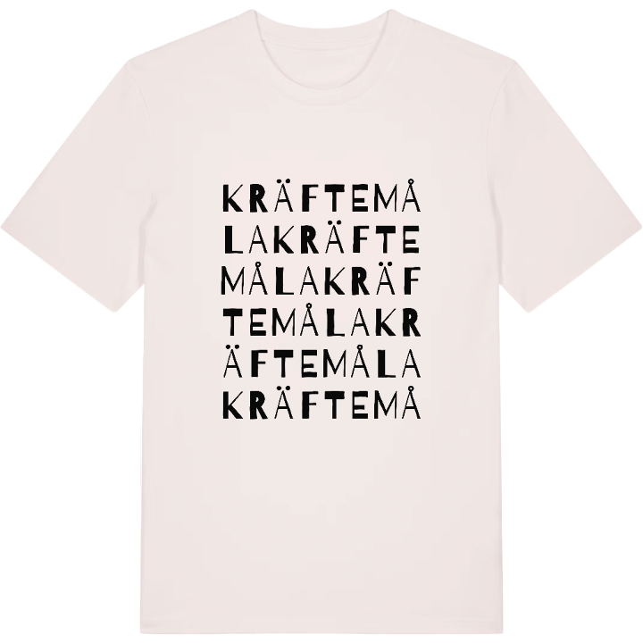 Kräftemåla ordlek t-shirt – t-shirt från PinShirt