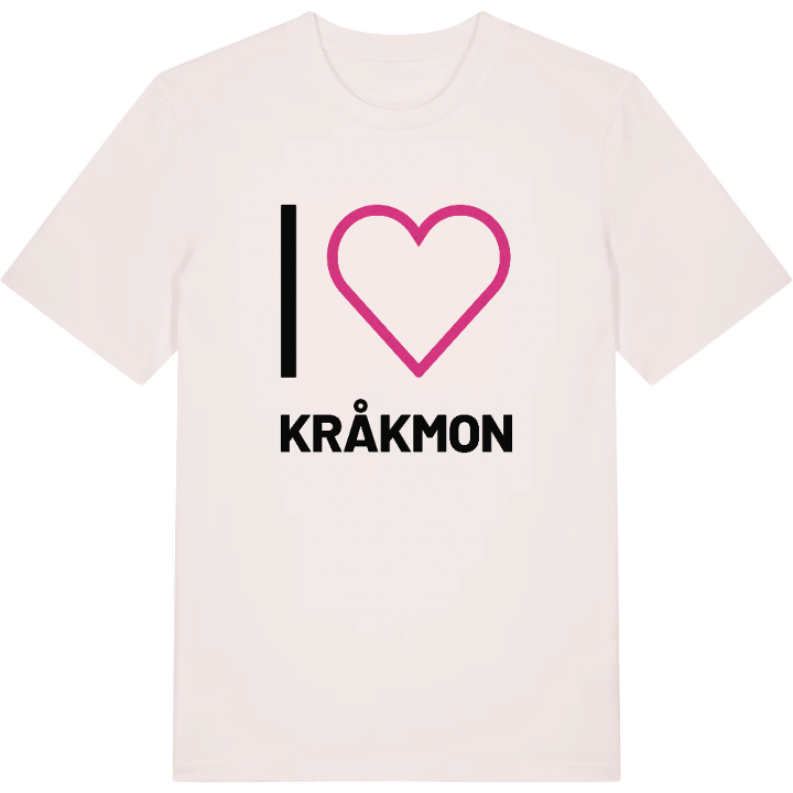Jag älskar Kråkmon t-shirt stort tryck – t-shirt från PinShirt