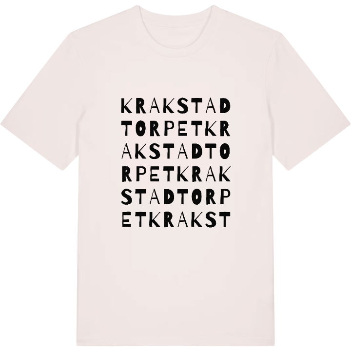 Krakstadtorpet ordlek t-shirt – t-shirt från PinShirt