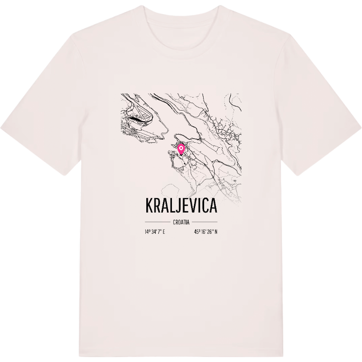 Kraljevica karta t-shirt – t-shirt från PinShirt