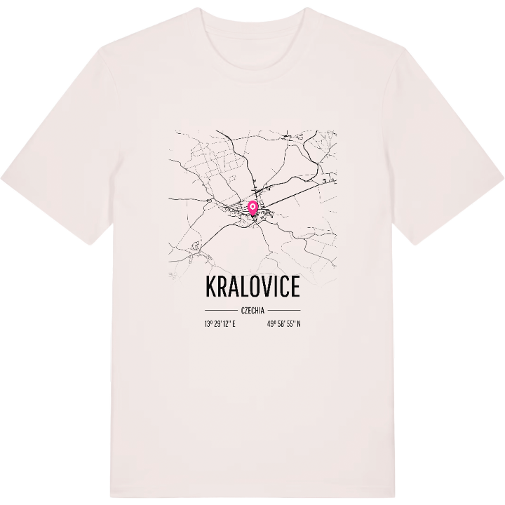 Kralovice karta t-shirt – t-shirt från PinShirt
