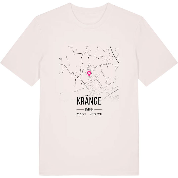 Kränge karta t-shirt – t-shirt från PinShirt