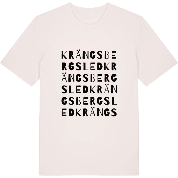 Krängsbergsled ordlek t-shirt – t-shirt från PinShirt