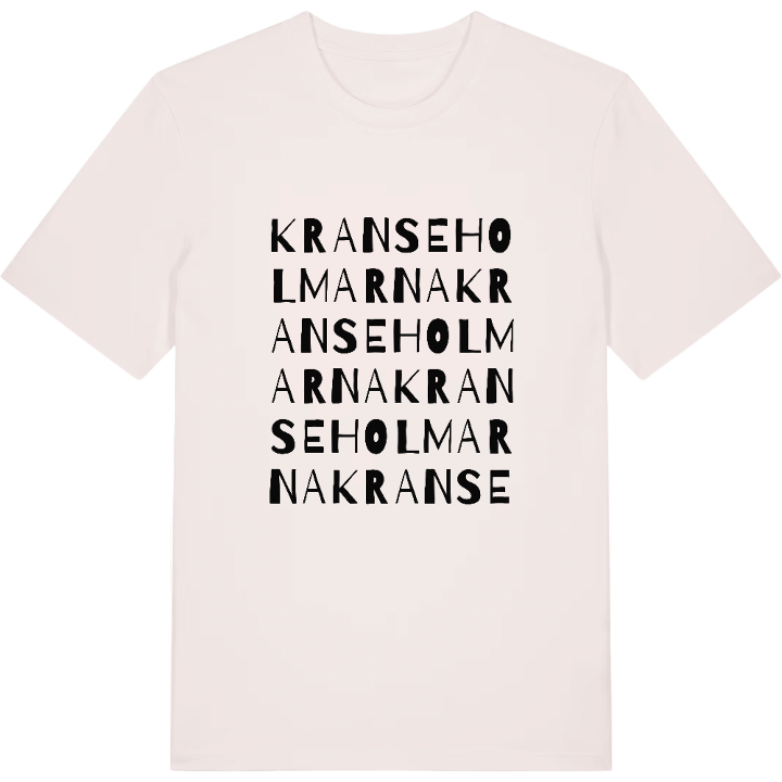 Kranseholmarna ordlek t-shirt – t-shirt från PinShirt