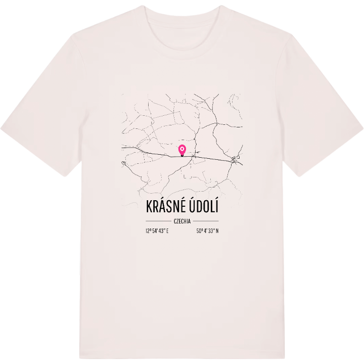 Krásné Údolí karta t-shirt – t-shirt från PinShirt