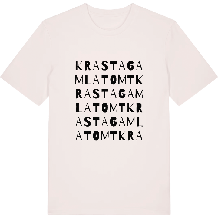 Krasta gamla tomt ordlek t-shirt – t-shirt från PinShirt