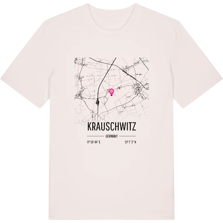 Krauschwitz karta t-shirt – t-shirt från PinShirt