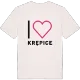 Jag älskar Krępice t-shirt stort tryck