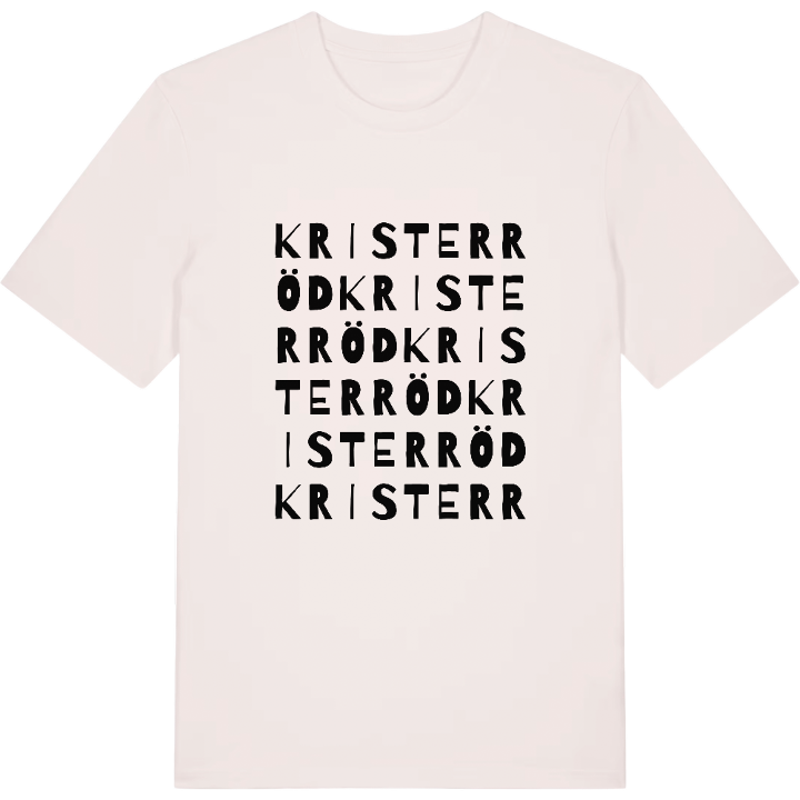 Kristerröd ordlek t-shirt – t-shirt från PinShirt