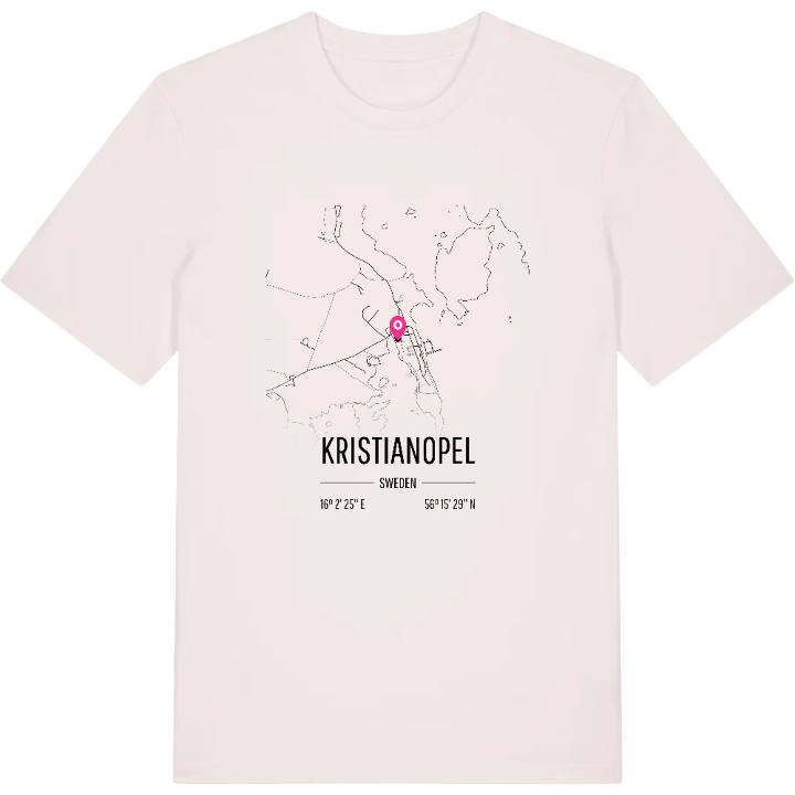 Kristianopel karta t-shirt – t-shirt från PinShirt