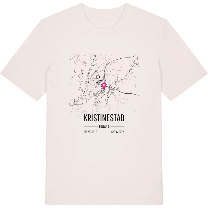 Kristinestad karta t-shirt – t-shirt från PinShirt