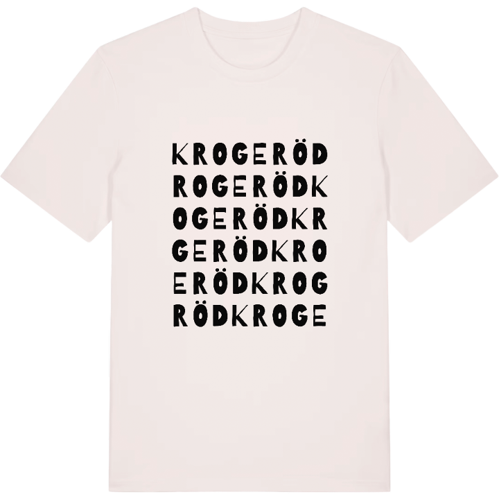 Krogeröd ordlek t-shirt – t-shirt från PinShirt