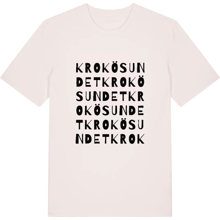 Krokösundet ordlek t-shirt – t-shirt från PinShirt
