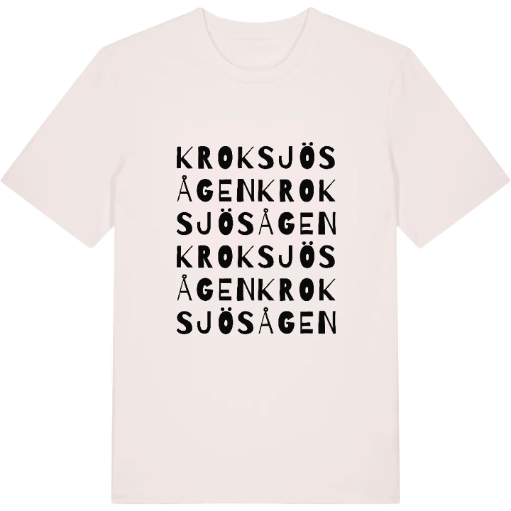 Kroksjösågen ordlek t-shirt – t-shirt från PinShirt