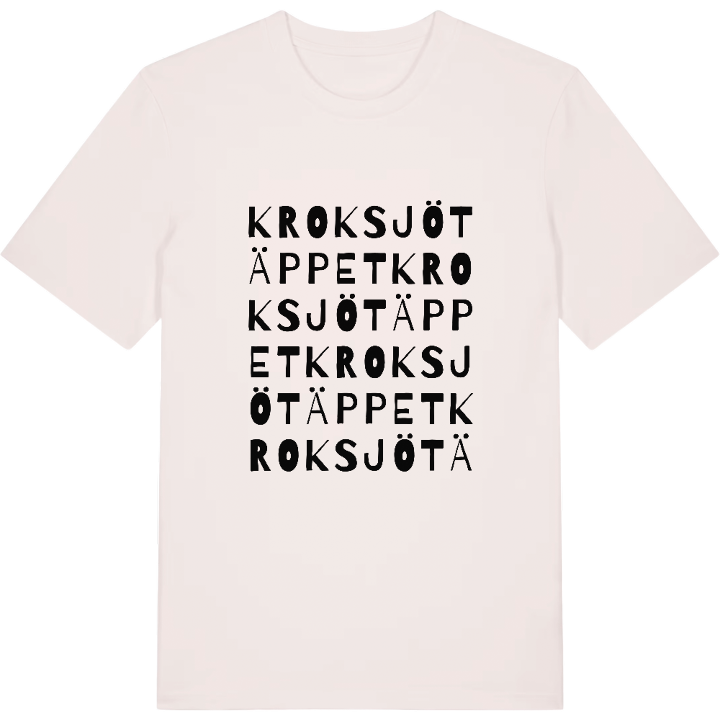 Kroksjötäppet ordlek t-shirt – t-shirt från PinShirt
