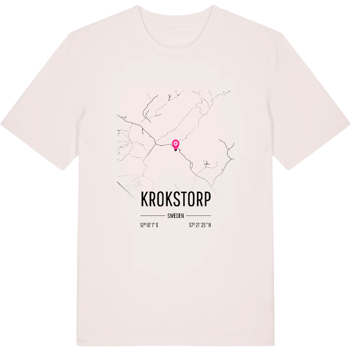 Krokstorp karta t-shirt – t-shirt från PinShirt