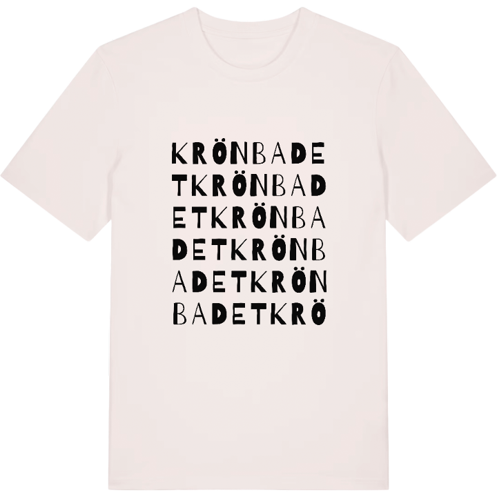 Krönbadet ordlek t-shirt – t-shirt från PinShirt