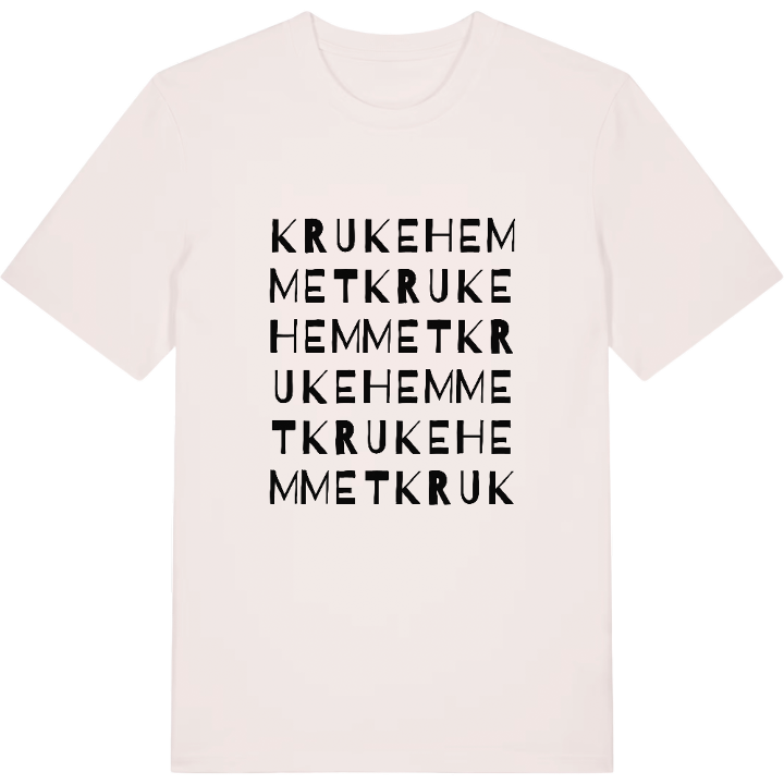 Krukehemmet ordlek t-shirt – t-shirt från PinShirt