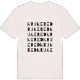 Krukered ordlek t-shirt