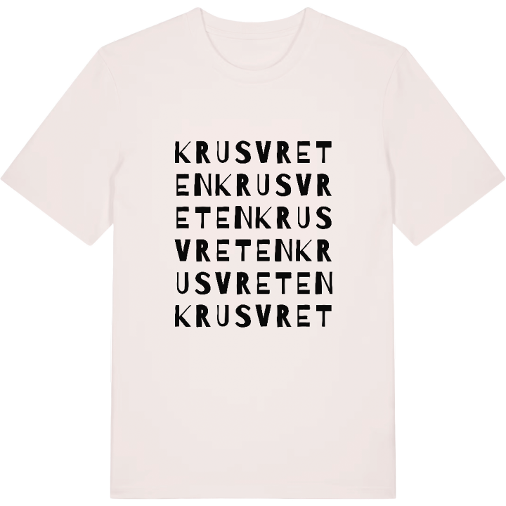 Krusvreten ordlek t-shirt – t-shirt från PinShirt