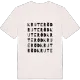 Kruteröd ordlek t-shirt