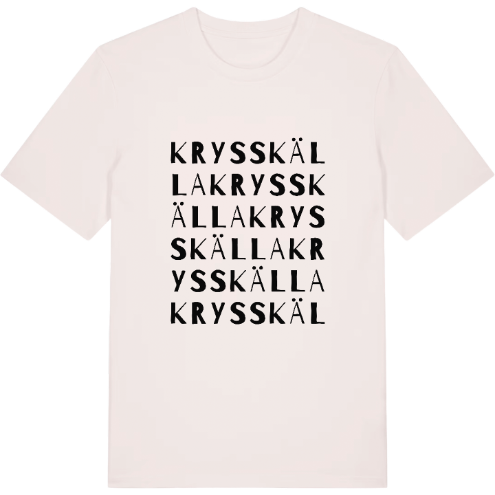 Krysskälla ordlek t-shirt – t-shirt från PinShirt