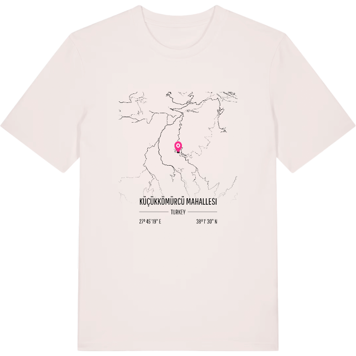 Küçükkömürcü Mahallesi karta t-shirt – t-shirt från PinShirt