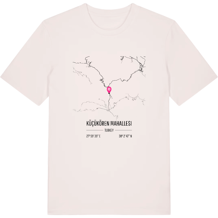 Küçükören Mahallesi karta t-shirt – t-shirt från PinShirt