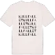 Kullfallet ordlek t-shirt
