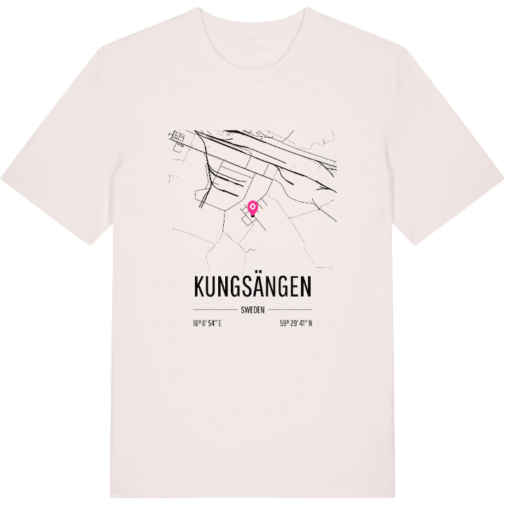 Kungsängen karta t-shirt – t-shirt från PinShirt
