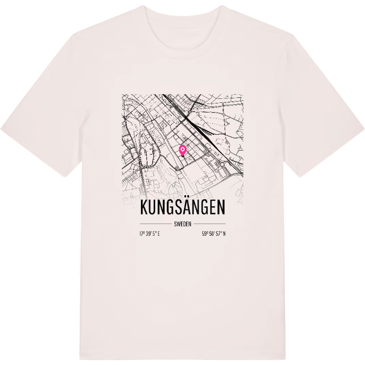 Kungsängen karta t-shirt – t-shirt från PinShirt