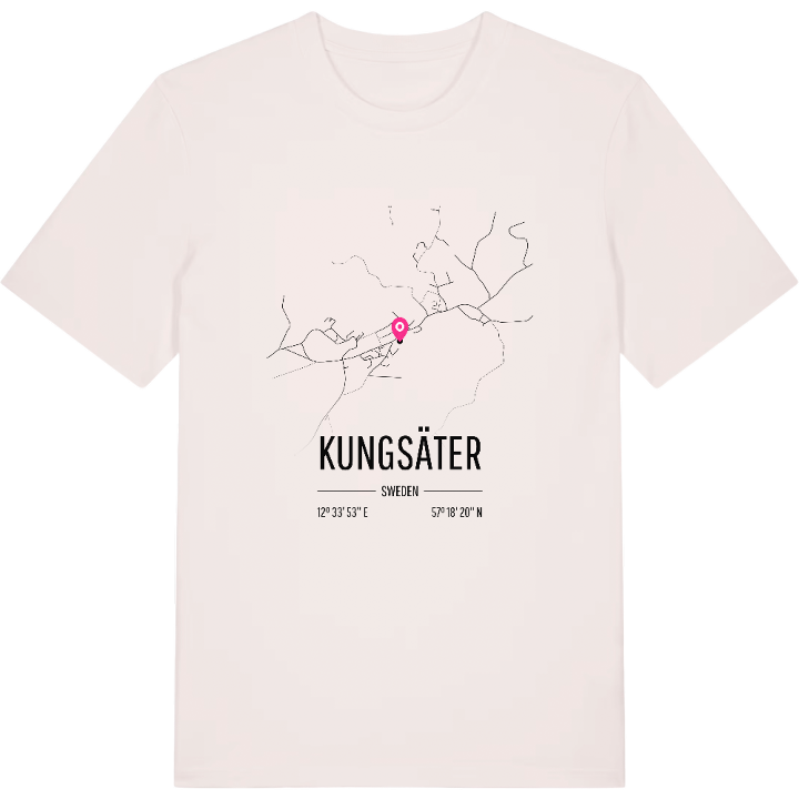 Kungsäter karta t-shirt – t-shirt från PinShirt