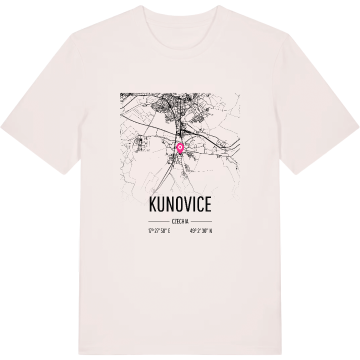 Kunovice karta t-shirt – t-shirt från PinShirt