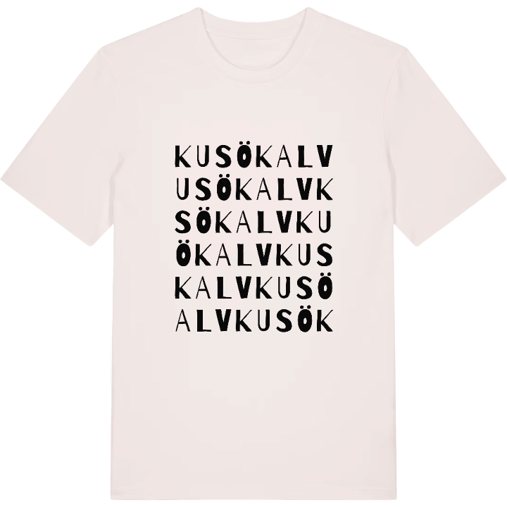 Kusö kalv ordlek t-shirt – t-shirt från PinShirt
