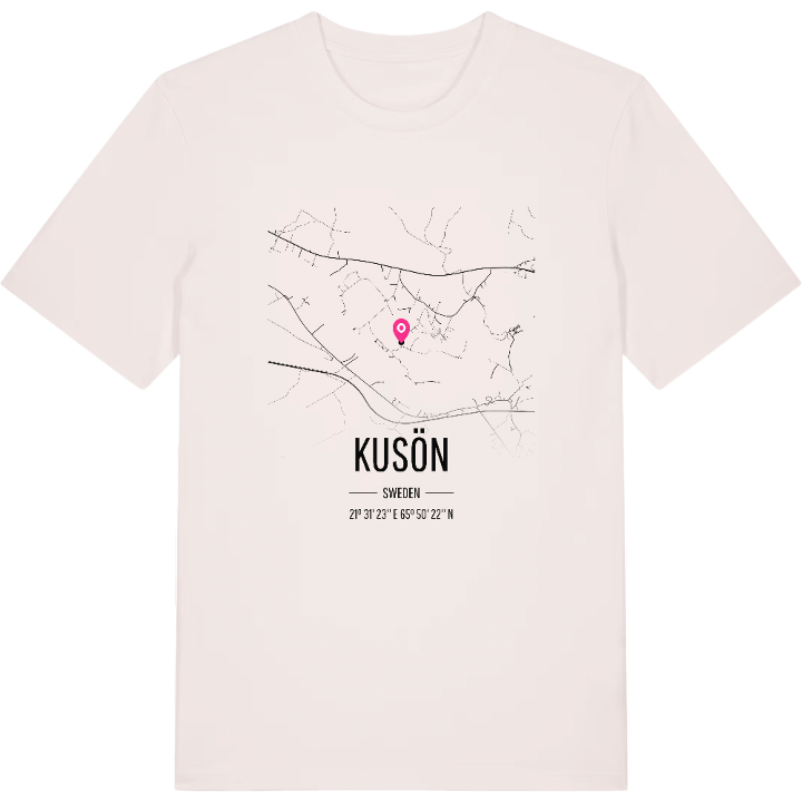 Kusön karta t-shirt – t-shirt från PinShirt
